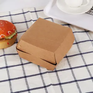 Sandwich Paper Board Box For Sandwich Eco friendly Takeaway Box Window Display for Bakery Takeaway Packaging