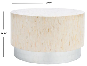 Lineage Corporation Bavani, mesa de centro individual de diseño moderno, tapa de mármol, sala de estar portátil de alta calidad para, garantía de 1 año - Product Image 6