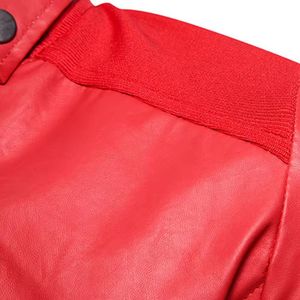 Chaqueta de cuero para hombre con logotipo personalizado, chaquetas de cuero en blanco puro de talla grande para hombre - Product Image 4