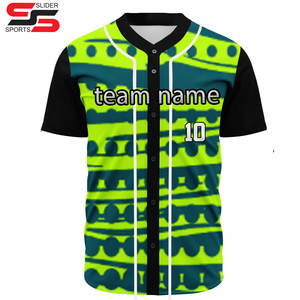 Sublimation Cheer Baseball Jersey Bouton d'impression personnalisée avec des noms différents sur - Product Image 1