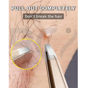 Ensemble de pinces à sourcils en acier inoxydable avec étui miroir de voyage – Excellent fournisseur de pinces à sourcils pour soins personnels - Product Image 5