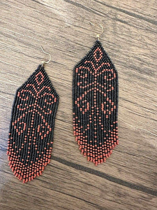 Perles frange boucles d'oreilles bohème boucles d'oreilles goutte Design natif perle pierre principale Chic Style bohème accessoire de mode - Product Image 5