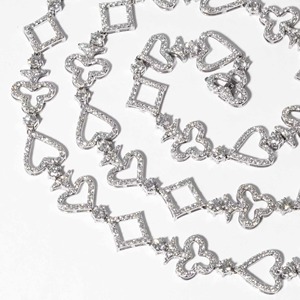 Collier long en diamant de laboratoire de 24,00 ct, taille radiant, or blanc 14 carats, certifié IGI, magnifique bijou de luxe parfait pour un cadeau - Product Image 6