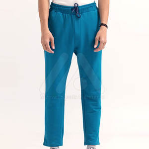 Custom Logo Men's Plus Size Casual Sportswear Training Trouser Mid Waist Straight Pattern Polyester/Cotton Quick Dry Breathable - Product Image 1