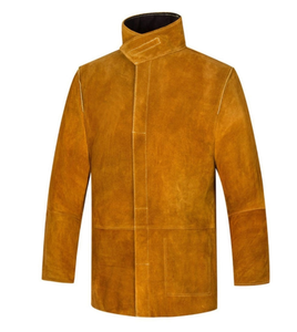 Venta caliente chaqueta de soldadura de cuero para hombre chaqueta de soldador chaqueta de cuero de soldadura para hombres - Product Image 1