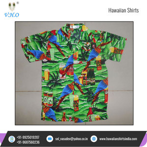 Articles de plage pour adolescents et adultes, en vrac, Design hawaïen, bouteille de bière imprimée, chemise hawaïenne de l'inde - Product Image 3