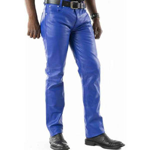 กางเกงมอเตอร์ไซด์หนังสำหรับผู้ชายกางเกงมอเตอร์ไซด์หนังคุณภาพระดับพรีเมี่ยม - Product Image 1