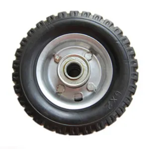 6英寸越野长板，带实心橡胶车轮和轮胎6x2，用于脚轮类型