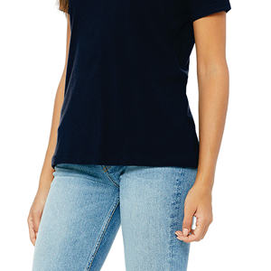 Camiseta de mujer de ajuste relajado con algodón suave y transpirable para ropa de moda de verano diaria Linda y cómoda - Product Image 5