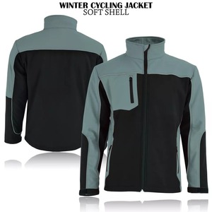 Chaqueta de ciclismo Softshell impermeable personalizada para hombre, chaquetas cortavientos de membrana con capas 3D para hombre - Product Image 3