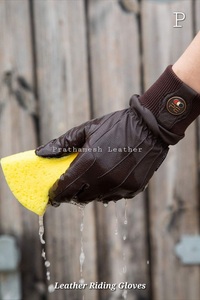 Gants d'équitation en cuir quantité minimale de commande bas Gants de style confortable de qualité supérieure pour hommes Gants souples d'extérieur parfaits pour un usage quotidien - Product Image 3