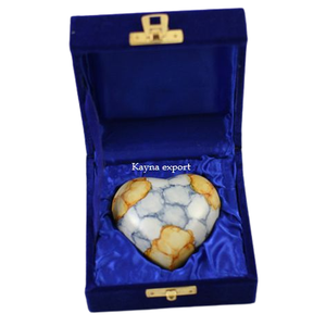 La dernière urne souvenir de coeur fini en marbre brillant belles nuances disponibles à des prix raisonnables urnes de coeur pour fournitures funéraires - Product Image 6