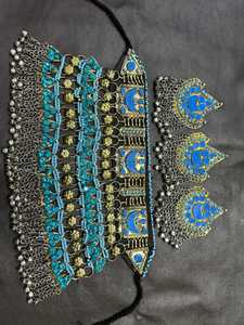 Haute qualité mariée Afghani Vintage ensembles de bijoux Style afghan Tribal Kuchi à la main couleur dorée ensemble de bijoux confortable - Product Image 6