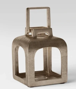 Farol de metal personalizado al por mayor con mango de madera farol para decoración al aire libre colgante hogar jardín farolillos de metal soportes - Product Image 4