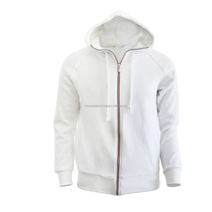 Sweats à capuche décontractés à fermeture éclair complète pour hommes avec dégradé de manches longues brodées haut en tissu polaire pour le printemps automne hiver - Product Image 1