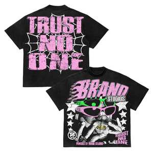 Camisetas de gran tamaño Assali para hombre de alta calidad, Camiseta de punto informal de verano con estampado completo, patrón de manga corta, teñido liso, venta al por mayor - Product Image 4