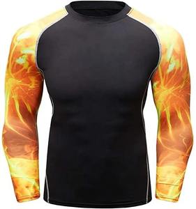 Rash Guard personnalisé de haute qualité pour les hommes à manches longues approvisionnement du fabricant - Product Image 2