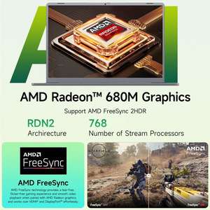 Ordinateur portable A M D AI R9 60 FPS 16 Go 32 Go DDR5 1 To 512 Go SSD 144 Hz US Intel 15,9 pouces Ordinateur portable de jeu - Product Image 2