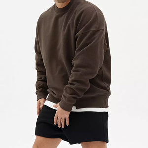 เสื้อสเวตเตอร์คอกลมของผู้ชายเสื้อมีฮู้ดสีพื้นมีกระเป๋าเสื้อกันหนาวมีฮู้ดแฟชั่นใหม่ - Product Image 2