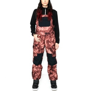 Wholesale High Quality Insulated Waterproof Windproof -Tex <b>Ski</b> Bib Pants Unisex Winter Outdoor Camo Panel Design Snow Wear - Product Image 1