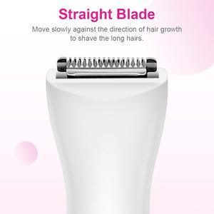 Tondeuse électrique pour poils pubiens pour femmes, lame en acier inoxydable, étanche IPX7, tondeuse intime avec peigne, grille flottante, batterie, US/UK - Product Image 6