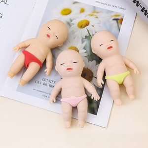 Ugly Cute Unzip Doll Pinch Music Slow Rebound Black Rubber Palm <span class=keywords><strong>Toy</strong></span> Lala Music Youth - Product Image 6