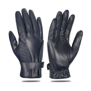 2025 Venta caliente Guantes de cuero de moda Cómodos guantes de invierno cálidos de cuero genuino para uso diario - Product Image 6