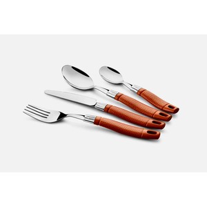 Ensemble de couverts en acier inoxydable plaqué argent de qualité supérieure avec couverts décoratifs, Long manche de doublure Unique - Product Image 2