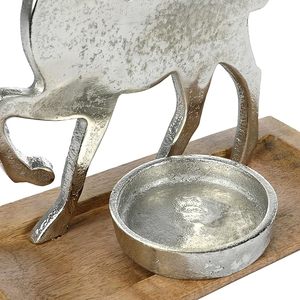 ผนังตกแต่งที่เกินจริงหัวใจในหัวใจกรอบไม้ทําจากไม้มะม่วงภาพผนังอลูมิเนียมแขวนผนังโมเดิร์น - Product Image 5