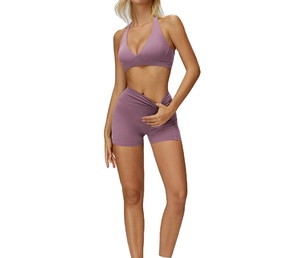 Tight Running Fitness a prueba de golpes conjunto deportivo de cintura alta para mujeres al aire libre Fitness Gym Wear - Product Image 1