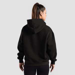 Sudadera Informal Transpirable Negra con Capucha de Tejido de Punto Empower - Product Image 2