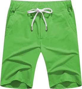 Été 2025 Hommes Tissu peigné uni Séchage rapide Imperméable Respirant Écologique Style urbain Protection UV Décontracté Plage Maillot de bain - Product Image 5