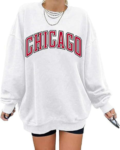 Sweat-shirt décontracté en polaire tricoté pour femme, en polyester/coton, avec logo brodé personnalisé sur le devant, marque personnalisée, séchage rapide - Product Image 6