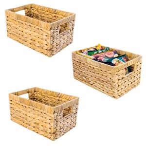 Paniers de rangement en jacinthe d'eau, tendance, naturels, durables et élégants, vente en gros, faits à la main pour les intérieurs modernes et durables - Product Image 1