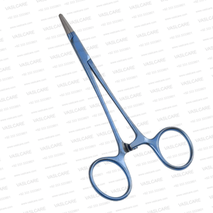 Portaagujas de titanio Halsey de 5″ (12.5cm) con mordaza de diamante para aguja de sutura 5-0, instrumentos de cirugía plástica de Vaslcare - Product Image 5