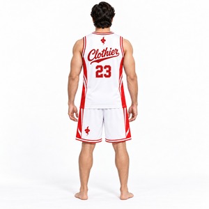 Ensemble de maillots et shorts personnalisés pour équipe de basketball, vêtements de sport respirants à séchage rapide avec service de vente en gros OEM - Product Image 2