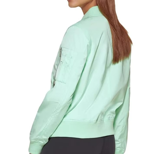 OEM Chenille bordado mujeres Varsity chaquetas lana cuerpo manga larga Letterman chaqueta mujeres bombardero chaquetas de alta calidad - Product Image 4