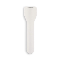 Cuillère à dessert jetable blanche en bagasse de canne à sucre, écologique, biodégradable, de qualité alimentaire, imprimée sur mesure, 95x25mm, vente en gros