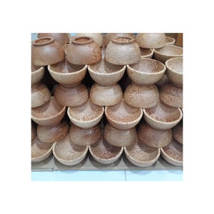 Tazón de Madera de Coco MÁS VENDIDO, Limpio y Pulido, para Servir Ensaladas Orgánicas y como Utensilio Decorativo de Cocina para Cenas Elegantes en el Hogar - Product Image 3