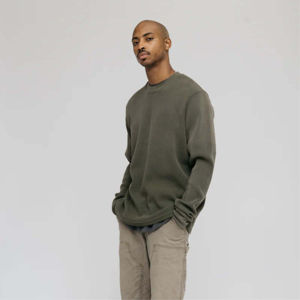 Mens Cozy Fleece Crewneck <b>Grey</b> <b>Sweatshirt</b> - Soft, Warm, and Comfortable, Perfect for Everyday Wear, Sports, and Outdoor Work - Product Image 1