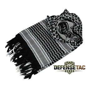 Keffiyeh Tactical Desert Scarf Neck Head Wrap avec Tassel pour Hommes Femmes Explore Land Cotton Shemagh - Product Image 3