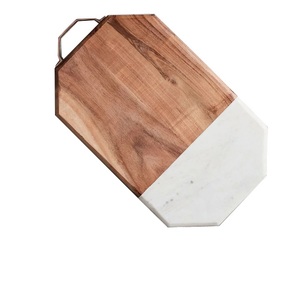 เขียงหั่นเสิร์ฟสลัดบนโต๊ะห้องครัวสวนในบ้านสุดหรูร้านอาหารโรงแรม - Product Image 6