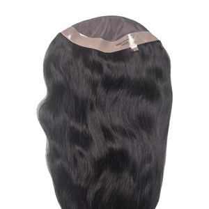 Toupet de cheveux mono pour femmes avec cheveux humains indiens, styles multiples (vague d'eau, vague naturelle, etc.) Léger 100-150g - Product Image 1
