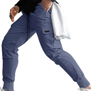 Winter Wear 100% Cotton Canvas Heavyweight Eco-Friendly Casual Cargo Pant <b>Elastic</b> <b>Waist</b> High Street Breathable Men with Pockets - Product Image 4