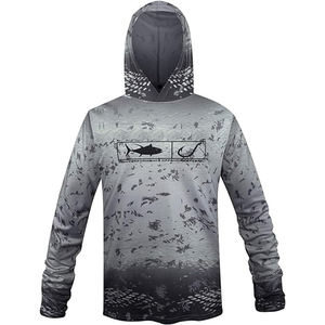 Sweat à capuche de pêche Performance Tech Wear, sublimation, séchage rapide, évacuation de l'humidité, pour le sport/vêtements de sport - Product Image 3