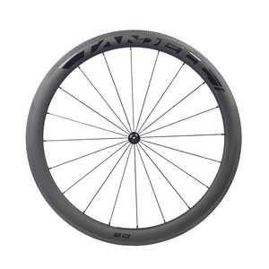 50mm נימוק מכריע פחמן גלגלי Aero כביש אופני זוג גלגלי 700c V בלם ללא פנימית מוכנה