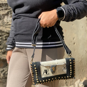 Sacs à main en fourrure métallique de vente chaude sac à provisions sacs décontractés cheveux sur sac à main en cuir de fourrure - Product Image 1