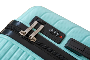 พร้อมส่ง668 PP กระเป๋าเดินทางแบบแข็งตะขอด้านข้างมีรหัสล็อค3ชิ้นชุดกระเป๋าเดินทางอลูมิเนียมอัลลอยป้องกันสนิม - Product Image 5