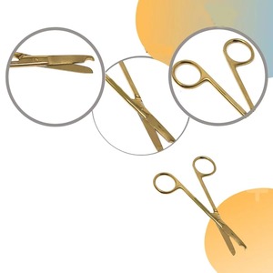 Tijeras para Vendajes Manuales de 14 cm, Juego de Pinzas para Apósitos, Acero Inoxidable, Lister, Primeros Auxilios, Uso Hospitalario, Instrumentos Médicos - Product Image 2