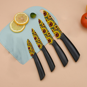 Juego de 4 Cuchillos de Chef Profesionales de Cerámica con Mango de Plástico, Fabricación en Fábrica, Entrega Rápida, Agente de Dropshipping para Shopify - Product Image 3